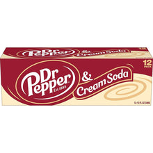 Load image into Gallery viewer, Dr Pepper &amp; Cream Soda Can 12floz/355ml
