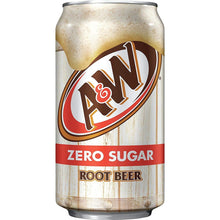Load image into Gallery viewer, A&amp;W Root Beer Zero can 12floz/355ml **LIMIT OF 2**
