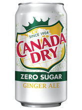 Load image into Gallery viewer, Canada Dry Ginger Ale Original Zero can 12floz/355ml **Limit 6**
